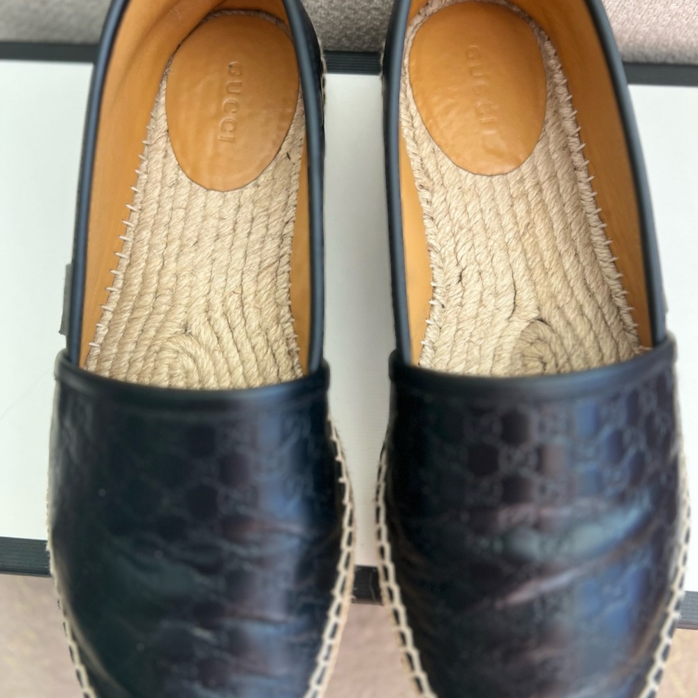 Authentic Gucci Espadrilles Microguccissima Leath… - image 8
